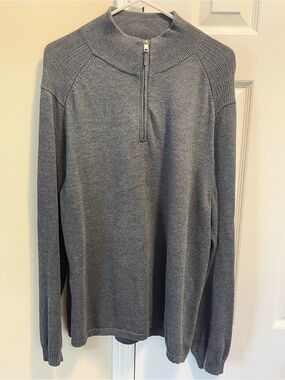 100% Authentic Calvin Klein Men's Quarter-Zip Mock Neck Sweater